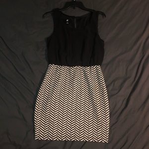 Black and white dress